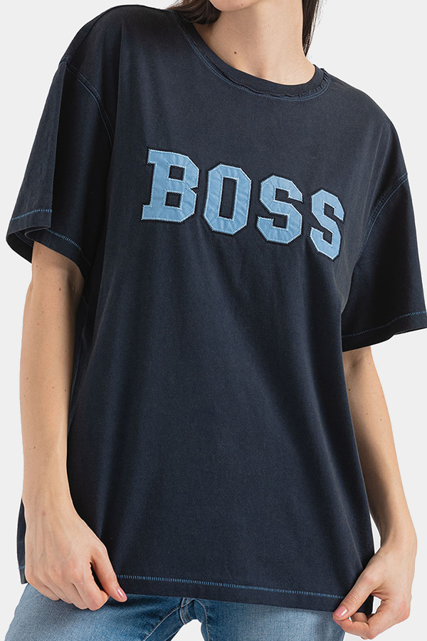 ΜΠΛΟΥΖΑ T-SHIRT BOSS - 404 ΜΠΛΕ